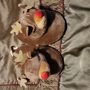 NWT Reindeer Slippers